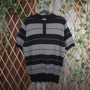 M - Vintage Y2K Fb County Shirts charlie brown stripe polo